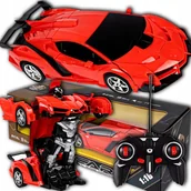 Zabawki zdalnie sterowane - Samochód Zdalnie Sterowany Duży 2w1 Auto Robot Pilot Składany - miniaturka - grafika 1