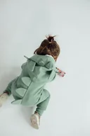 Bluzy dla chłopców - Bluza z kapturem z uszami smoka dla dziecka zielona - miniaturka - grafika 1