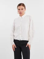 Koszule damskie - YAS Koszula 26030708 Biały Regular Fit - miniaturka - grafika 1