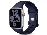 Akcesoria do smartwatchy - Alogy Sportowy pasek silikonowy do Apple Watch 38/40/41mm Granatowy 9373X3 - miniaturka - grafika 1