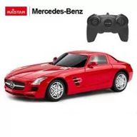 Zabawki zdalnie sterowane - Auto na radio Mercedes-Benz SLS AMG 1:24 40100 RASTAR - miniaturka - grafika 1