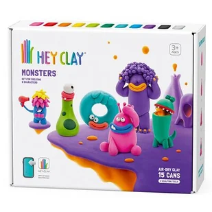 Hey Clay - Zestaw Potwory 15 el. - Masy plastyczne - miniaturka - grafika 1