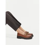 Półbuty damskie - Loafersy Lasocki CEO-WI33-CSA538-SANDY-43 Brązowy - miniaturka - grafika 1