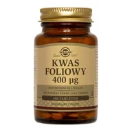 Witaminy i minerały - Solgar Kwas foliowy 400mg 100 szt. - miniaturka - grafika 1
