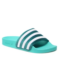 Klapki i japonki damskie - Klapki adidas adilette W GX3371 Zielony - miniaturka - grafika 1