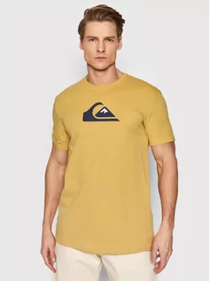 Koszulki i topy damskie - Quiksilver T-Shirt Comp EQYZT06534 Żółty Regular Fit - grafika 1