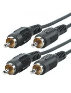 Kable - Roline Kabel TV Cinch przedłużacz 2x RCA M-M 10m - miniaturka - grafika 1