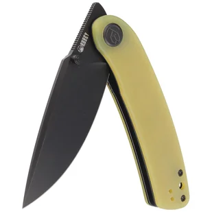 Nóż składany Kubey Momentum Yellow G10, Dark Stonewashed AUS-10 by Sherif Manganas (KU344F) - Noże - miniaturka - grafika 4