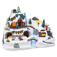 Ozdoby bożonarodzeniowe - Miasteczko bożonarodzeniowe, scenka świąteczna z traktorem - miniaturka - grafika 1