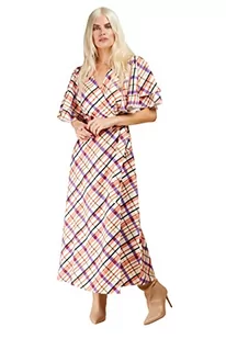 Little Mistress Damska sukienka w kratę Midaxi na specjalne okazje, multi, 40 - Sukienki - miniaturka - grafika 1