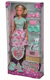 Simba Toys Steffi z kotkiem - Lalki dla dziewczynek - miniaturka - grafika 1