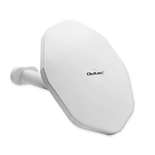 Qoltec Antena Zewnętrzna Dvb-T2 Vhf/Uhf Biała - Anteny TV - miniaturka - grafika 1