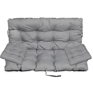 Poduszki ogrodowe - Poduszka Na Ławkę Huśtawkę 180X60X50 +2X45/45 Stal - miniaturka - grafika 1