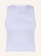 Koszulki i topy damskie - Nike Top Do Biegania Trail Dri-Fit lila - miniaturka - grafika 1