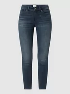 Spodnie damskie - Jeansy ze średnim stanem o kroju skinny fit z dodatkiem streczu model ‘Wauw’ - miniaturka - grafika 1