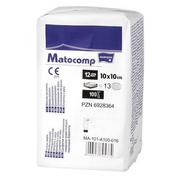 Apteczki i materiały opatrunkowe - MATOCOMP Kompresy z gazy 13-nit 12-warstw niejałowe 10x10cm-100szt. - miniaturka - grafika 1