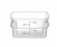 Pojemniki kuchenne - Pojemnik na żywność CamSquares Fresh Pro Cambro 1,9L transparentny - miniaturka - grafika 1