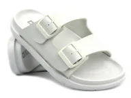 Klapki i japonki damskie - Gumowe klapki damskie z klamrą - Big Star NN274A751, białe - miniaturka - grafika 1