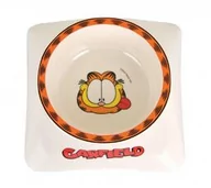 Miski dla kotów - Garfield miska z melaminy /biało-żółta - miniaturka - grafika 1