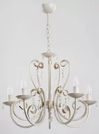 Lampy sufitowe - Alfa Żyrandol klasyczny 5pł NERO Biały 18515 - miniaturka - grafika 1