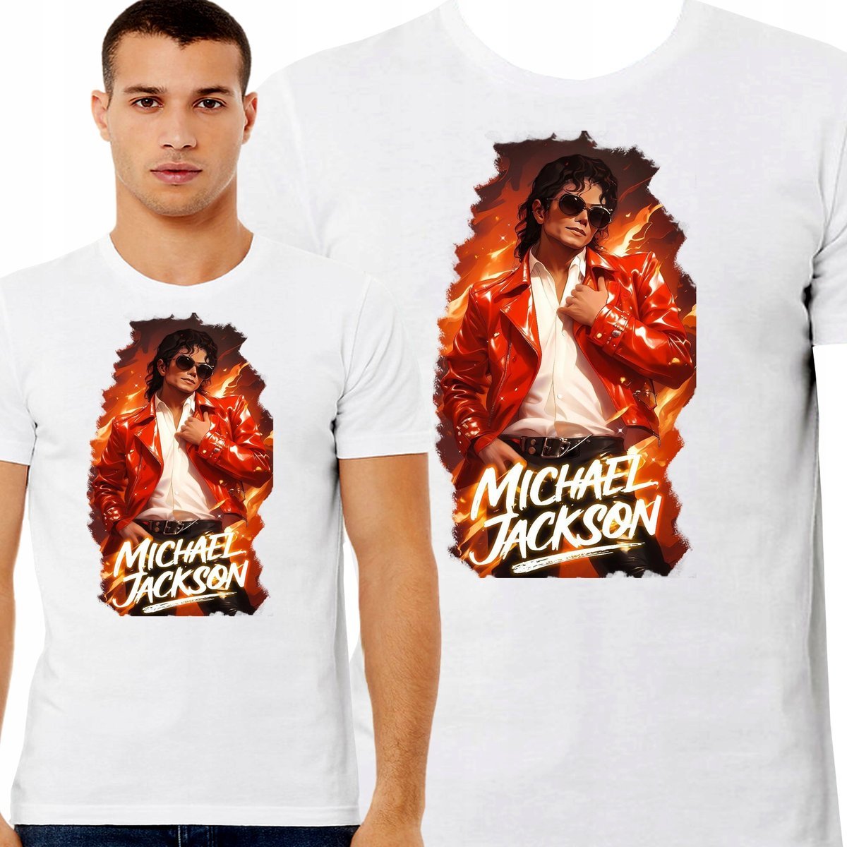 Koszulka Muzyczna Michael Jackson Król Popu Dla Fana Premium S 3454