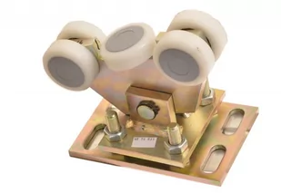 Wózek 5-rolkowy 70x70x4 tworzywo wahliwy z regulacją - Akcesoria do bram - miniaturka - grafika 1