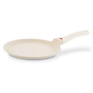 Patelnie - Patelnia do naleśników na indukcję Non Stick 28 cm Beżowa - miniaturka - grafika 1