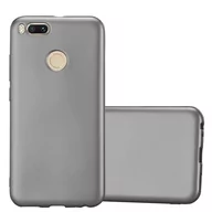 Etui i futerały do telefonów - Pokrowiec Do Xiaomi Mi A1 / Mi 5X w METALLIC SZARY Etui TPU Silikon Obudowa Ochronny Case Cover Cadorabo - miniaturka - grafika 1