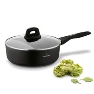 Patelnie - Patelnia Indukcja Głęboka Gaz z Pokrywką non stick Starke Pro Sesar 24 cm - miniaturka - grafika 1