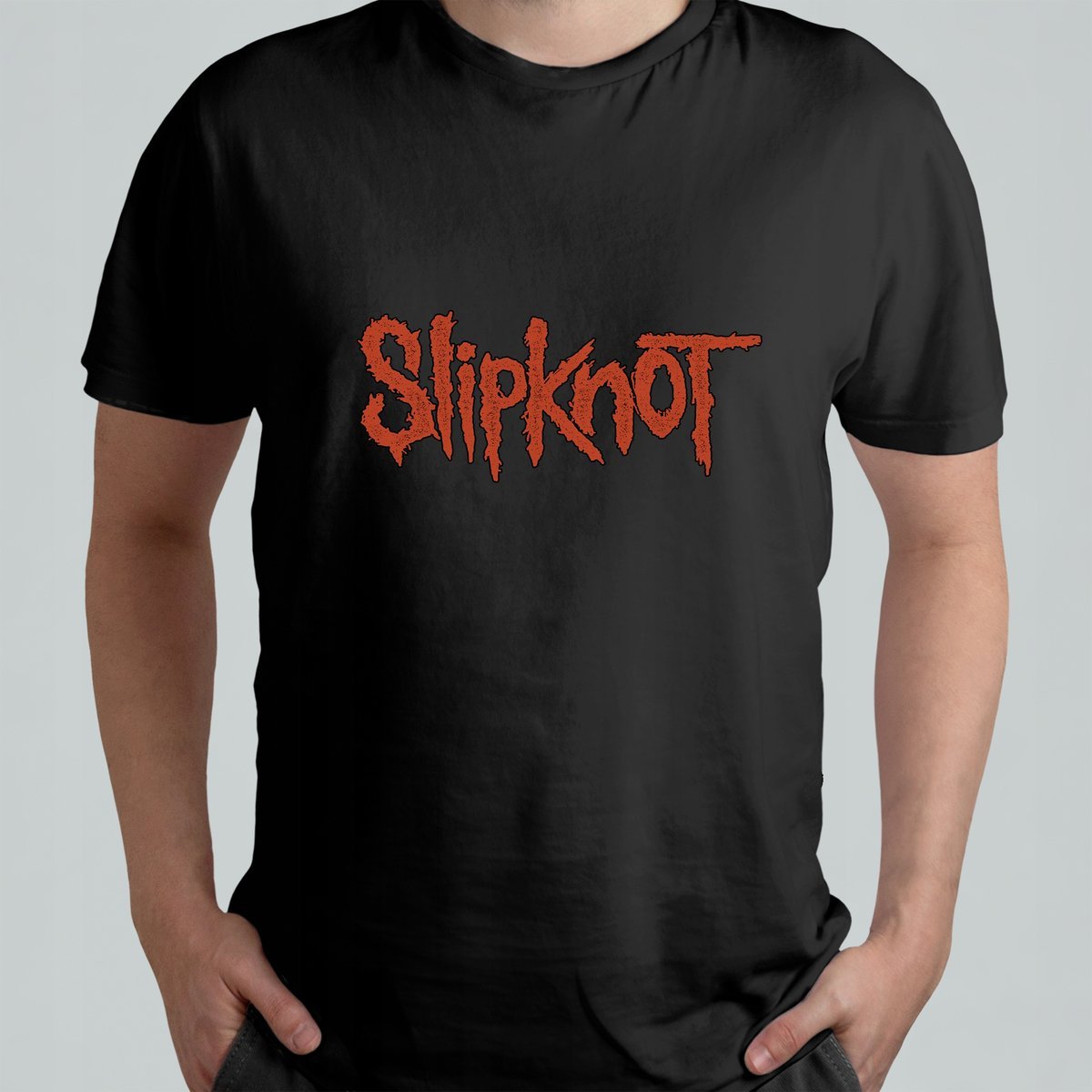 Koszulka Z Nadrukiem T-shirt Zespół Slipknot Metal Napis r. L #2