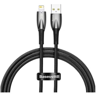Baseus Glimmer Series kabel z szybkim ładowaniem USB-C - Lightning 480Mb/s 2.4A 1m czarny - Kable USB - miniaturka - grafika 1