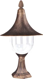 Czarno-złota lampa ogrodowa niski słupek - S315 L8-R95 - Lampy ogrodowe - miniaturka - grafika 1