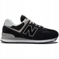Buty sportowe męskie - New Balance 574 Buty Męskie Czarne ML574EVB 40,5 - miniaturka - grafika 1