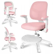 Fotele i krzesła biurowe - Fotel obrotowy Mark Adler Junior 5.0 Pink PR - miniaturka - grafika 1