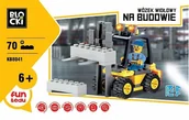 Klocki - BLOCKI Klocki Blocki Na budowie Wózek widłowy 70 elementów - miniaturka - grafika 1
