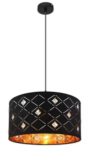 Globo Lighting Lampa wisząca czarny złoty metal akryl ABBEY 15448H - Lampy sufitowe - miniaturka - grafika 3