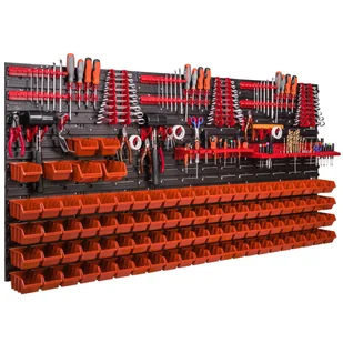 Tablica narzędziowa 172 x 78 cm ścianka warsztatowa 94 kuwety garaż regał - Szafy i regały magazynowe - miniaturka - grafika 1