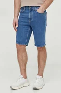 Spodenki męskie - Calvin Klein szorty jeansowe męskie kolor granatowy - miniaturka - grafika 1
