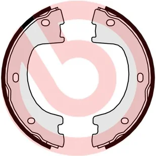 Zestaw szczęk hamulcowych, hamulec postojowy Brembo S 50 521 - Szczęki hamulcowe - miniaturka - grafika 1