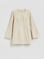 Sukienki - Reserved - Sukienka mini - beżowy - miniaturka - grafika 1