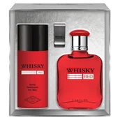 Zestawy kosmetyków męskich - SET EVAFLOR Whisky Red EDT spray 100ml + DEO spray 150ml + CLIP - miniaturka - grafika 1