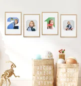 Ramki na zdjęcia - Ramka Na Zdjęcia Cyferka Cztery Naturalne Drewno.Ramka O Rozmiarze 21X30 Cm - miniaturka - grafika 1