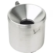 Pozostałe akcesoria barmańskie - Popielniczka ścienna samogasnąca do wnętrza i na zewnątrz ze stali nierdzewnej śr 9cm - miniaturka - grafika 1