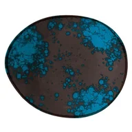 Talerze - Fine Dine TALERZ PREZENTACYJNY FLORA 27 x 24 cm PORCELANA EARTH COLOURS CZARNY - miniaturka - grafika 1