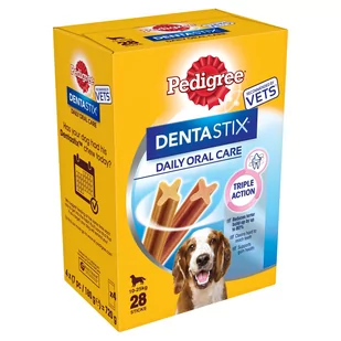 Pedigree DentaStix codzienna pielęgnacja zębów, dla średnich psów, 28 szt. - Przysmaki dla psów - miniaturka - grafika 1