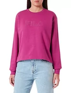 Bluzy damskie - FILA Bevaix Cropped Crew bluza damska, Wild Aster, M - miniaturka - grafika 1