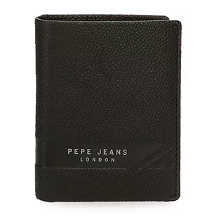 Pepe Jeans Basingstoke Pionowy portfel z Portmonetką, Jedyny w swoim rodzaju, Czarny, única, Portfel pionowy - Portfele - miniaturka - grafika 1