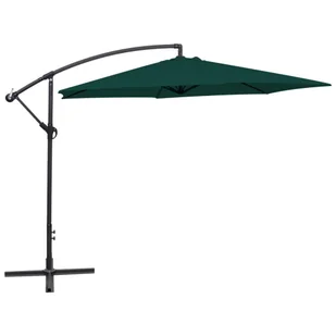 Parasol na wysięgniku 3 m, zielony - Parasole ogrodowe - miniaturka - grafika 1