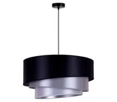 Lampy sufitowe - Duolla - Plafon TRIO 1xE27/15W/230V śr. 60 cm niebieski/srebrny - miniaturka - grafika 1