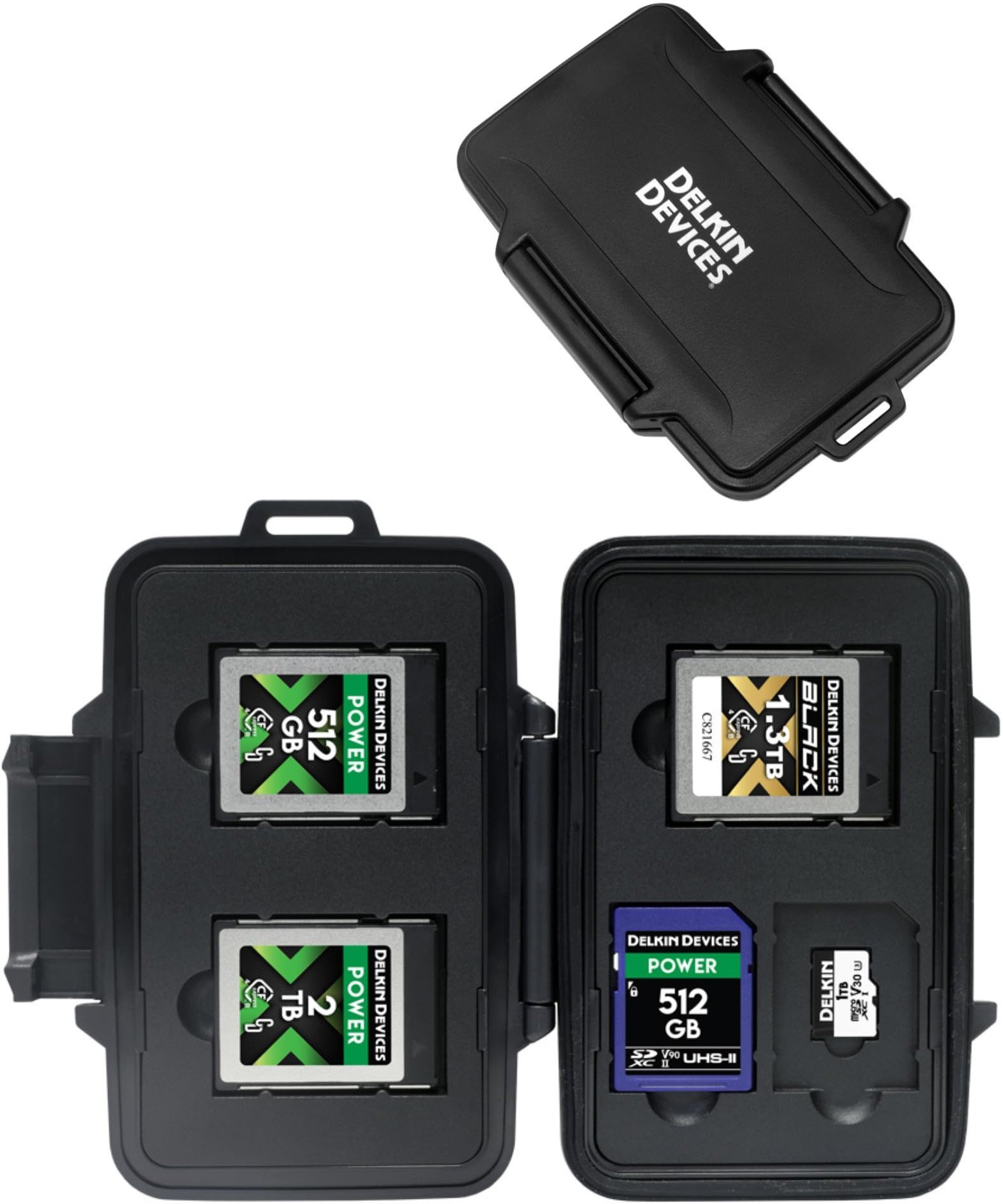 Delkin Weather Resistant Case for CFexpress Type B Tote for 3xCfexpress Type B/2xSD & 2xmicroSD